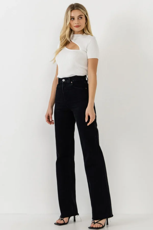 ENDLESS ROSE Sweaters & Knits | Tops*- Cut Out Knit Top