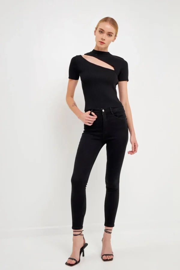 ENDLESS ROSE Sweaters & Knits | Tops*- Cut Out Knit Top