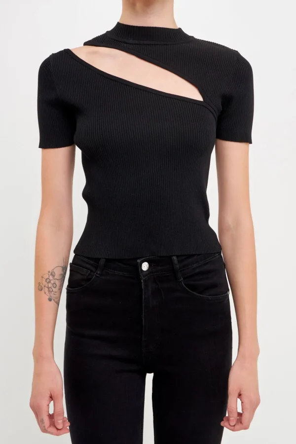 ENDLESS ROSE Sweaters & Knits | Tops*- Cut Out Knit Top