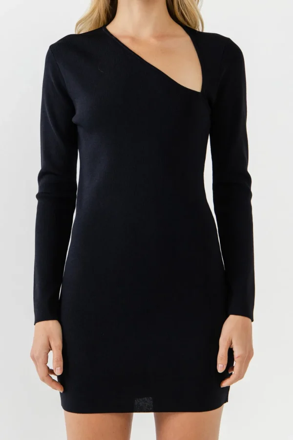 ENDLESS ROSE White Dresses | Bodycon Dresses*- Cut out Long Sleeve Mini Dress