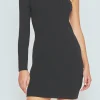 ENDLESS ROSE Knit Dresses | Little Black Dress*- Cut Out One-Sleeve Knit Dress