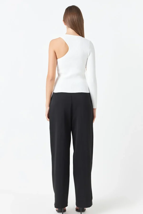 ENDLESS ROSE Sweaters & Knits | Tops*- Cut Out One Shoulder Knit Top