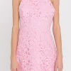ENDLESS ROSE Tops*- Cut-Out Back Mini Dress PINK