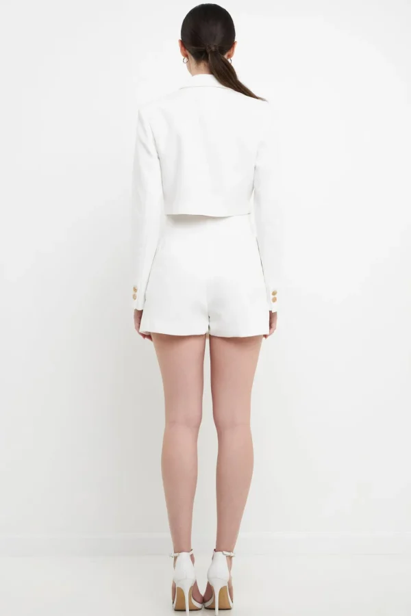 ENDLESS ROSE Blazers | Tops*- Cutout Blazer Romper