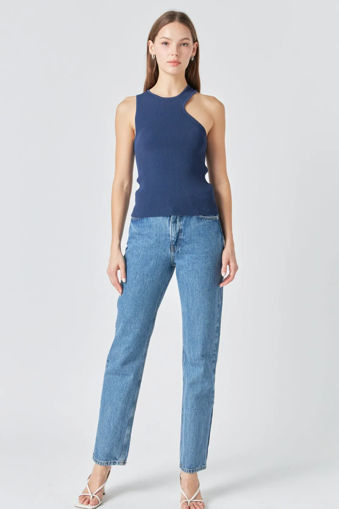 endless_rose__cutout_knit_4.webp ENDLESS ROSE Tops*- Cutout Knit Top