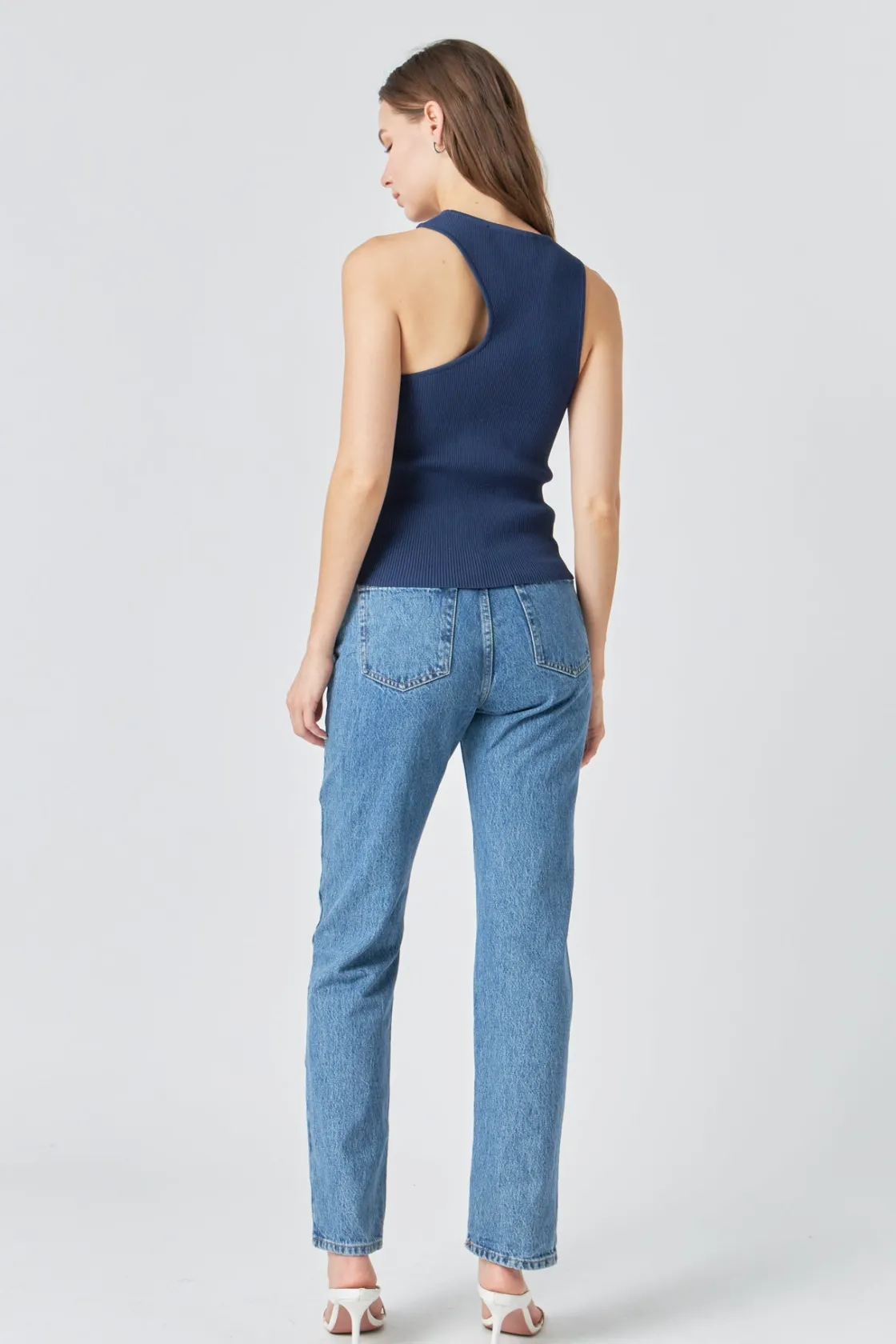 endless_rose__cutout_knit_7.webp ENDLESS ROSE Tops*- Cutout Knit Top