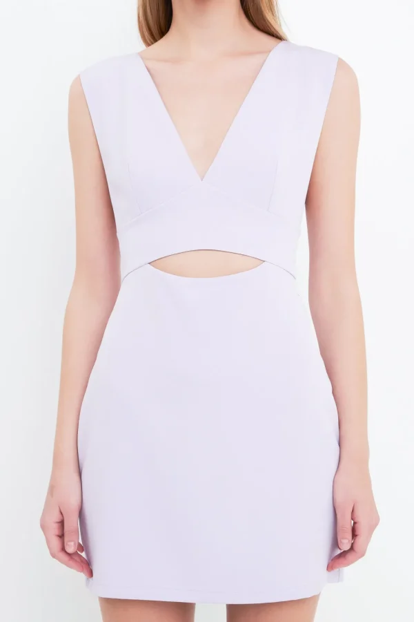 ENDLESS ROSE Tops*- Cutout Mini Dress