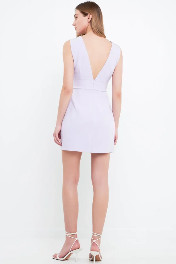 ENDLESS ROSE Tops*- Cutout Mini Dress