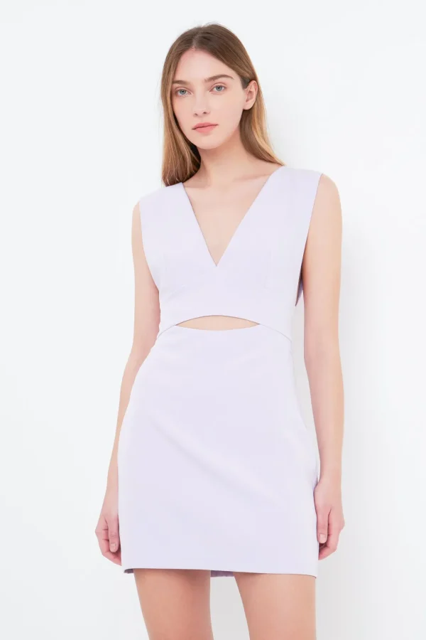 ENDLESS ROSE Tops*- Cutout Mini Dress
