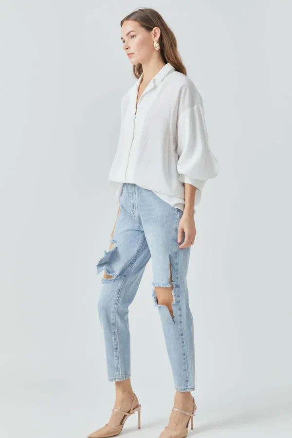 ENDLESS ROSE Denim | Pants*- Destroyed High Waisted Skinny Jeans DENIM