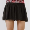 ENDLESS ROSE Skirts | Tops*- Dorian Embroidered Mini Skirt BLACK