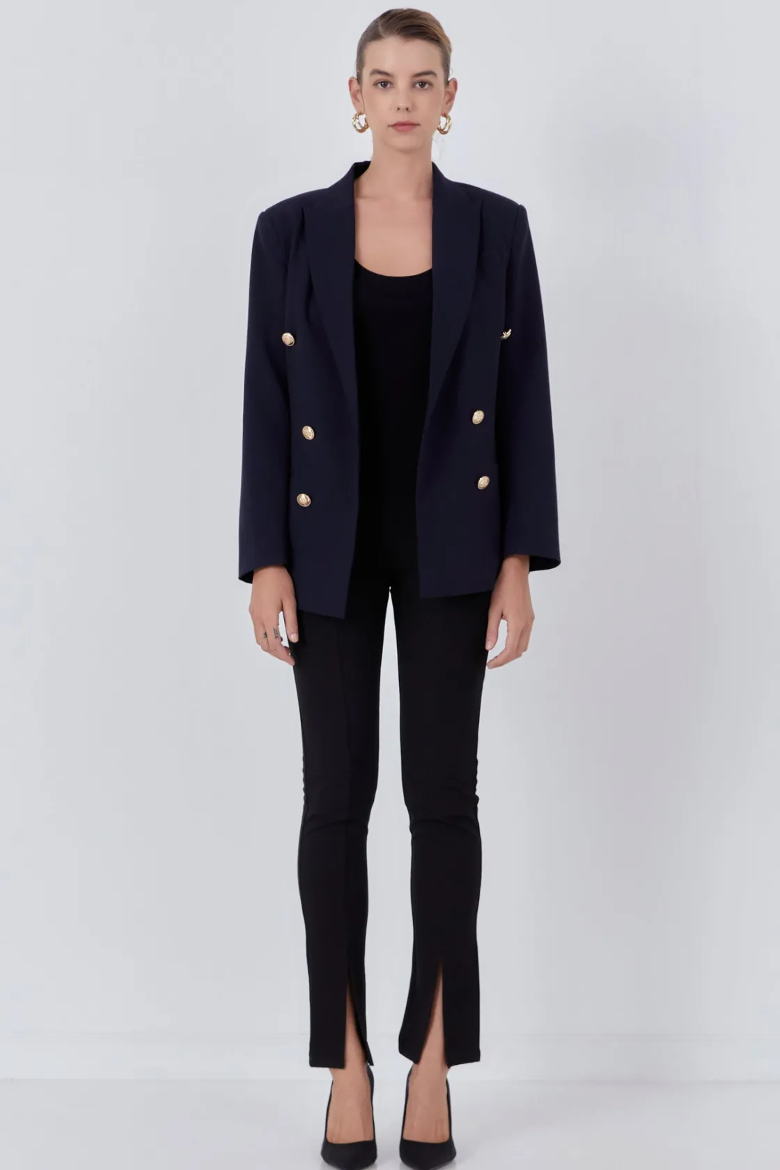 endless_rose__double_brea_9.webp ENDLESS ROSE Blazers | Tops*- Double Breasted Suit Blazer