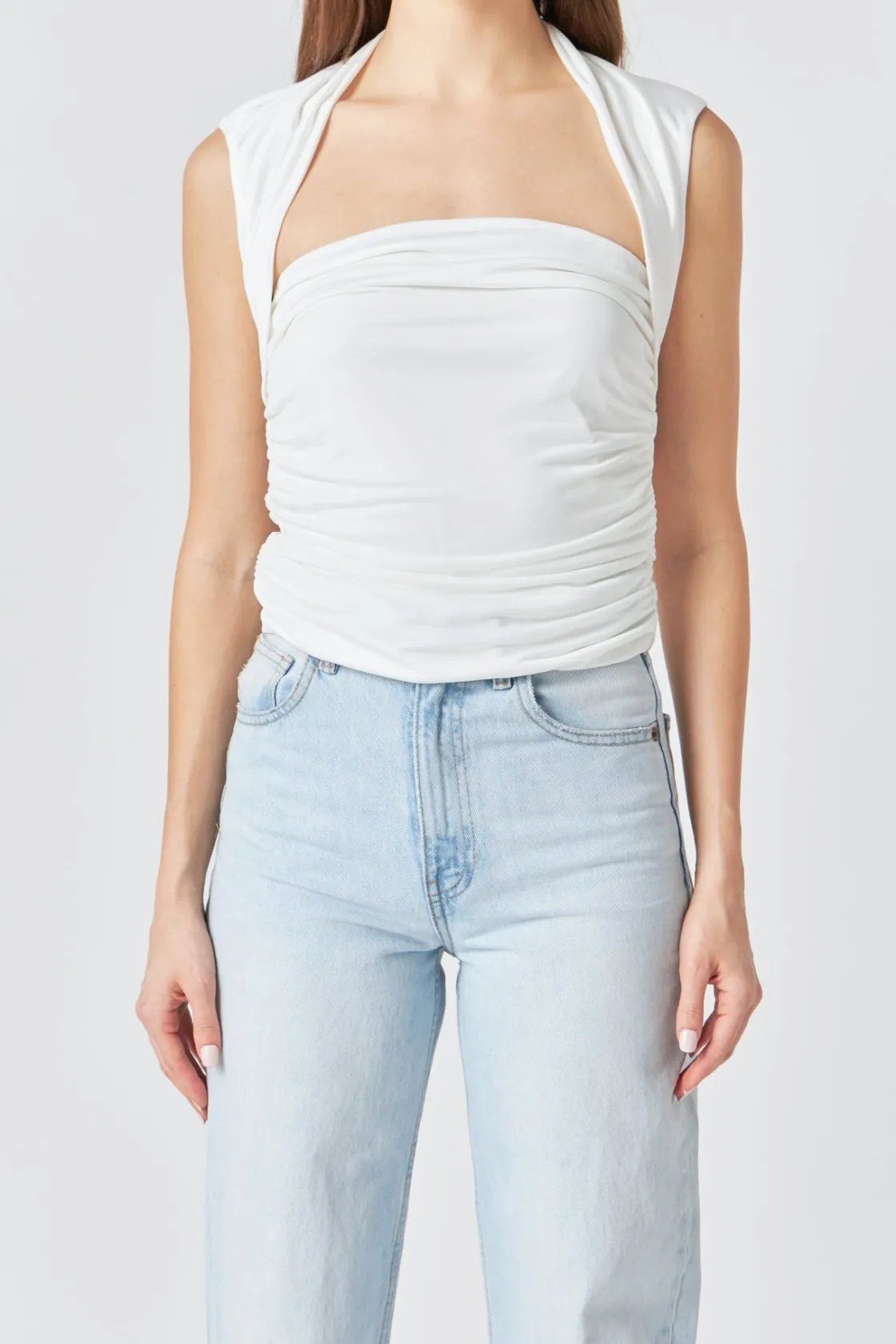 endless_rose__draped_ruch_5.webp ENDLESS ROSE Tops*- Draped Ruched Top