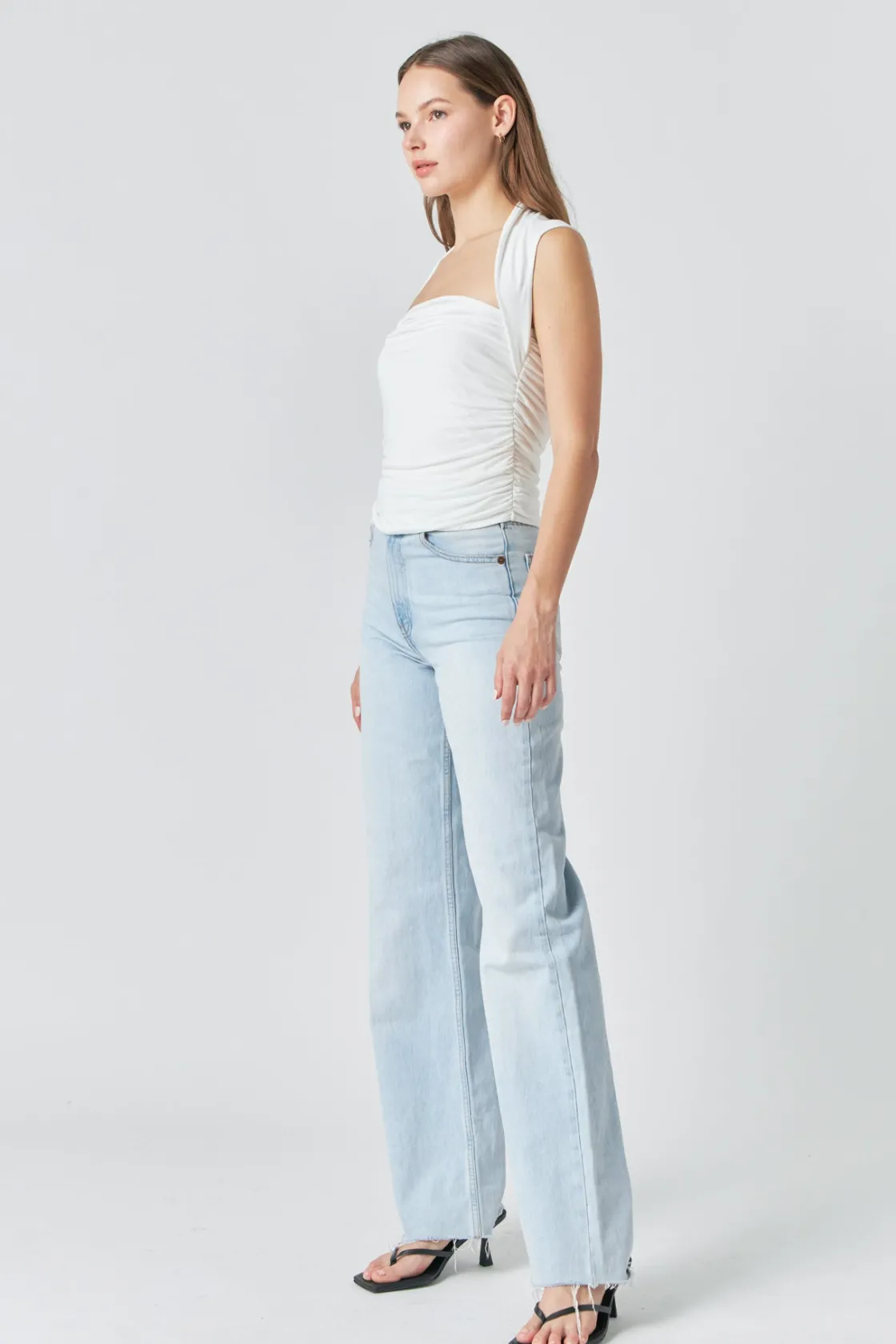 endless_rose__draped_ruch_6.webp ENDLESS ROSE Tops*- Draped Ruched Top