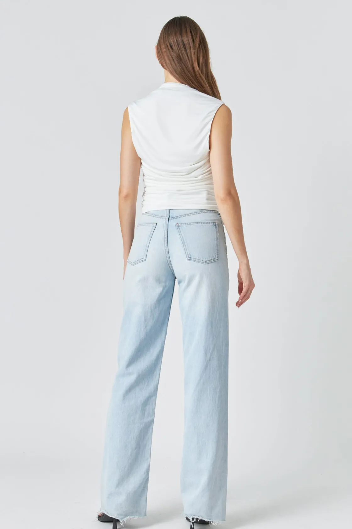 endless_rose__draped_ruch_7.webp ENDLESS ROSE Tops*- Draped Ruched Top