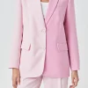 ENDLESS ROSE Blazers | Tops*- Duo Color Block Blazer PINKMULTI