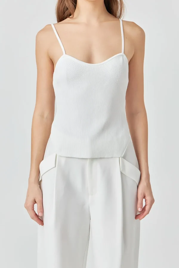 ENDLESS ROSE Sweaters & Knits | Tops*- Elevated Corset Knit Cami