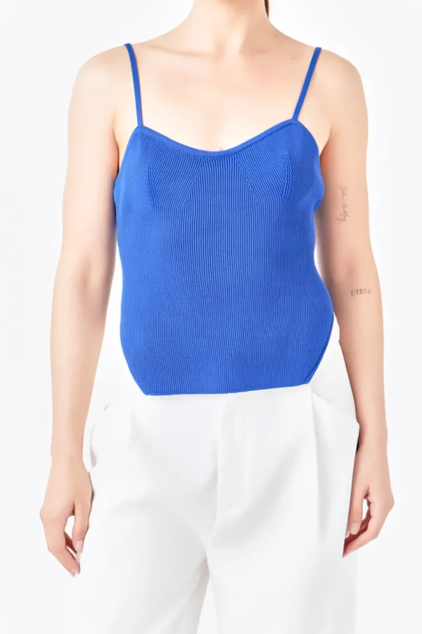 ENDLESS ROSE Sweaters & Knits | Tops*- Elevated Corset Knit Cami