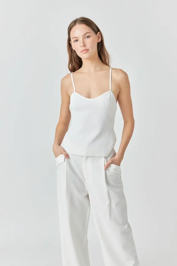 ENDLESS ROSE Sweaters & Knits | Tops*- Elevated Corset Knit Cami