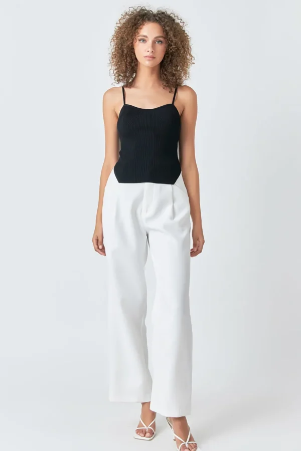 ENDLESS ROSE Sweaters & Knits | Tops*- Elevated Corset Knit Cami