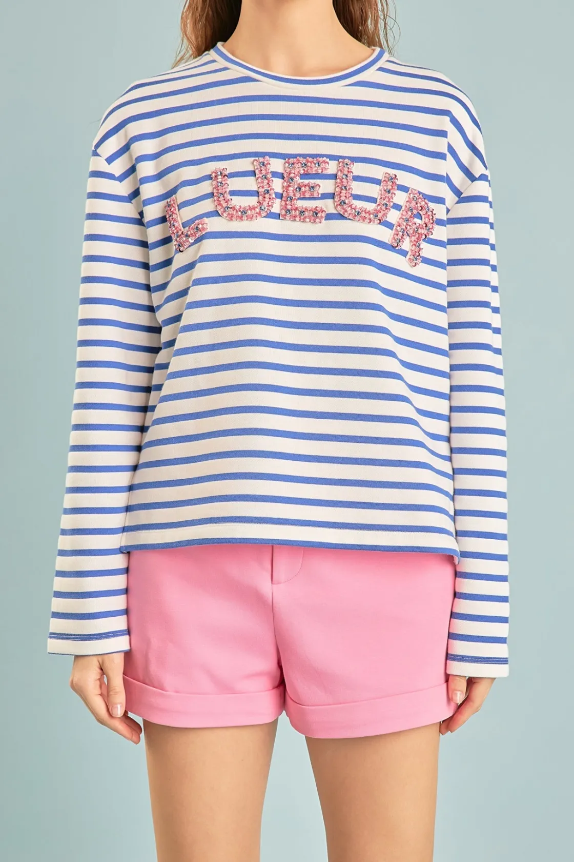 endless_rose__embellishme_0-1.webp ENDLESS ROSE Tops*- Embellishment Sweatshirt