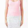 ENDLESS ROSE Tops*- Embellishment Short Sleeve Top