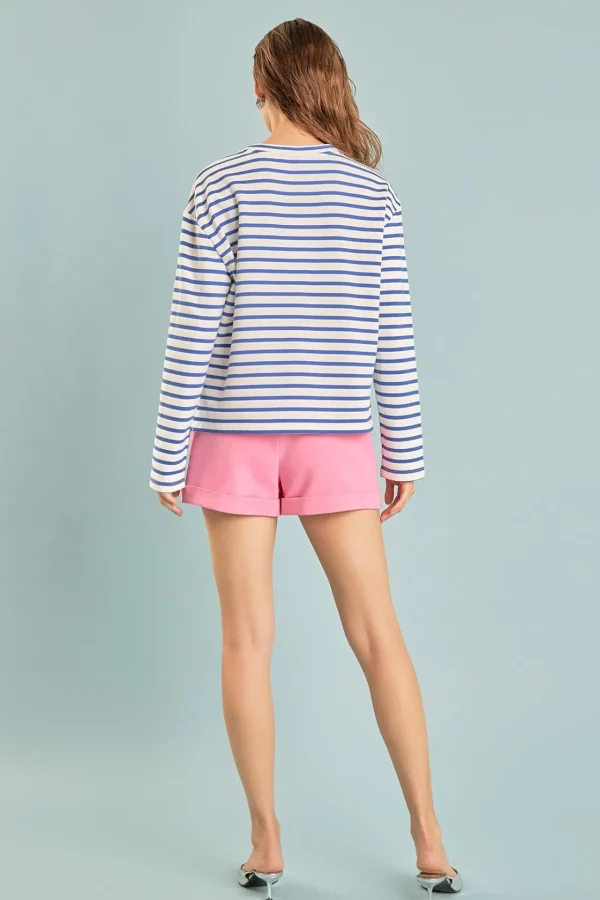 ENDLESS ROSE Tops*- Embellishment Sweatshirt
