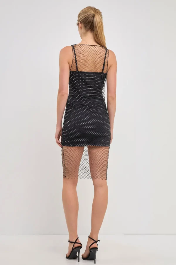 ENDLESS ROSE Tops*- Embellishment Sleeveless Mini Dress