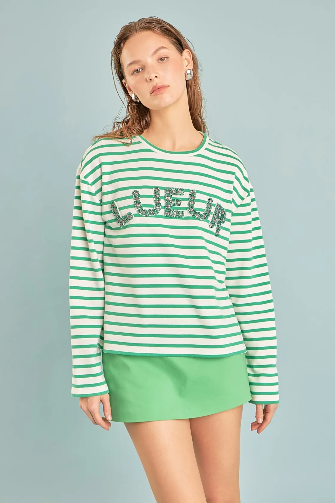 endless_rose__embellishme_8-1.webp ENDLESS ROSE Tops*- Embellishment Sweatshirt