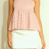 ENDLESS ROSE Tops*- Embroidered Sequins Top PINK