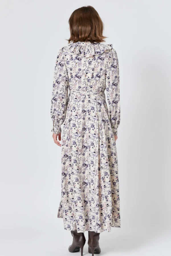 ENDLESS ROSE Print Takeaway | Tops*- - Wrap Style Maxi Dress BEIGE