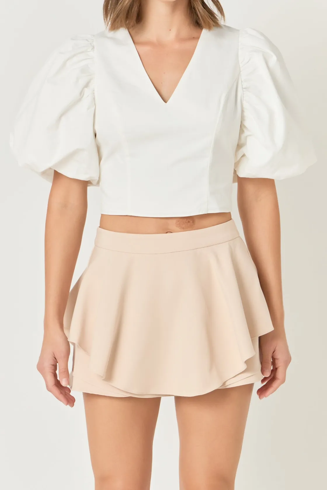 endless_rose__exaggerated_10.webp ENDLESS ROSE Tops*- Exaggerated Sleeve Crop Top