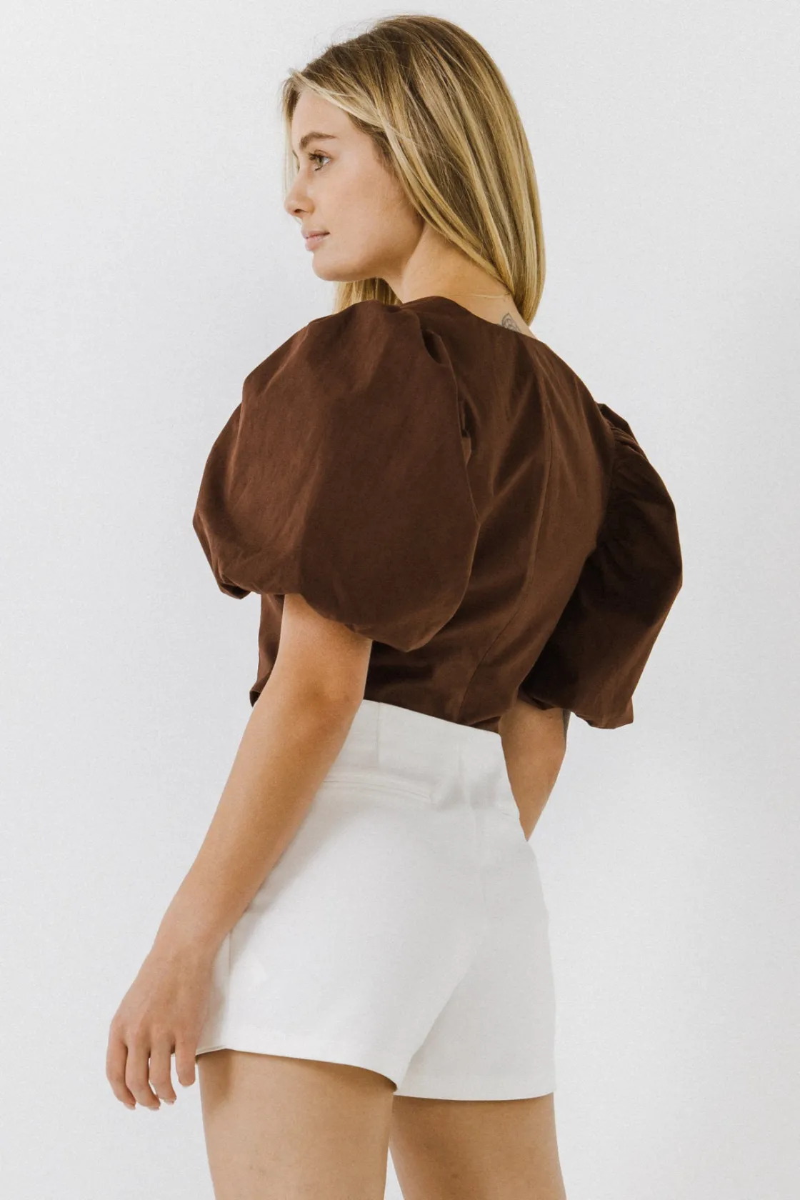 endless_rose__exaggerated_7.webp ENDLESS ROSE Tops*- Exaggerated Sleeve Crop Top