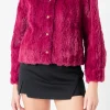 ENDLESS ROSE Jackets & Coats | Tops*- Faux Fur Jacket BERRY
