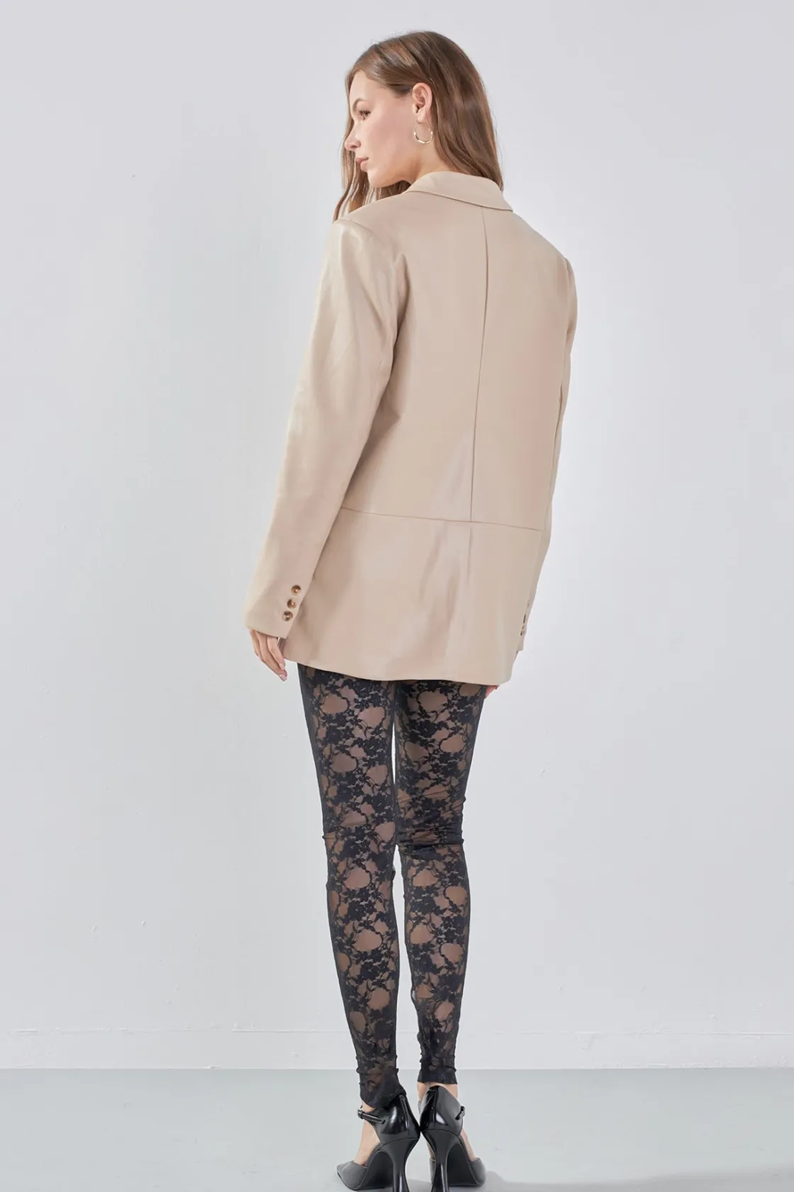 endless_rose__faux_leathe_2-3.webp ENDLESS ROSE Blazers | Tops*- Faux Leather Blazer