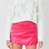 ENDLESS ROSE Sweaters & Knits | Tops*- Feather Detail Cropped Sweater CREAM