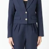 ENDLESS ROSE Matching Sets | Blazers*- Fitted Blazer NAVY