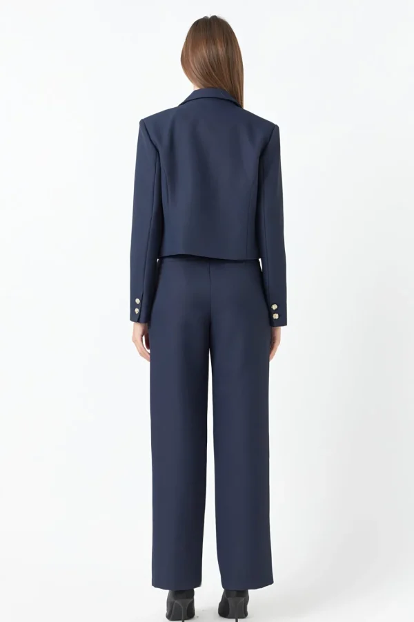 ENDLESS ROSE Matching Sets | Blazers*- Fitted Blazer NAVY