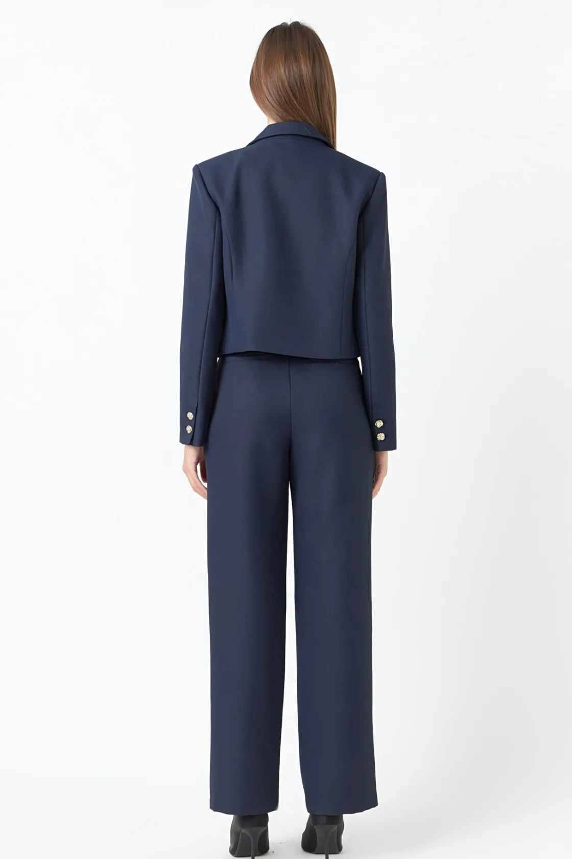 endless_rose__fitted_blaz_2.webp ENDLESS ROSE Matching Sets | Blazers*- Fitted Blazer NAVY