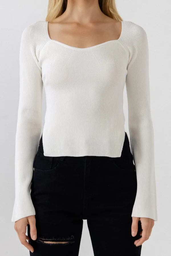 ENDLESS ROSE Sweaters & Knits | Tops*- Fitted Long Sleeve Sweater