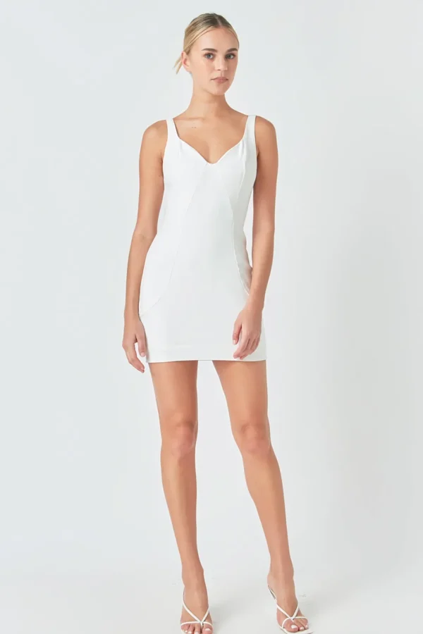 ENDLESS ROSE Tops*- Fitted Mini Dress