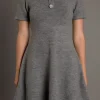 ENDLESS ROSE Sweaters & Knits | Tops*- Flare Knit Mini Dress GREY