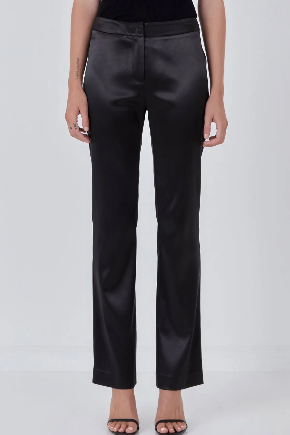 endless_rose__flared_soli_0.webp ENDLESS ROSE Pants*- Flared Solid Trouser BLACK