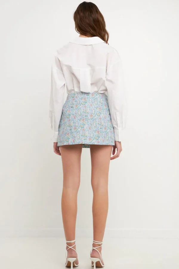 ENDLESS ROSE Shorts & Skorts | Tops*- Floral Cut Detail Mini Skort