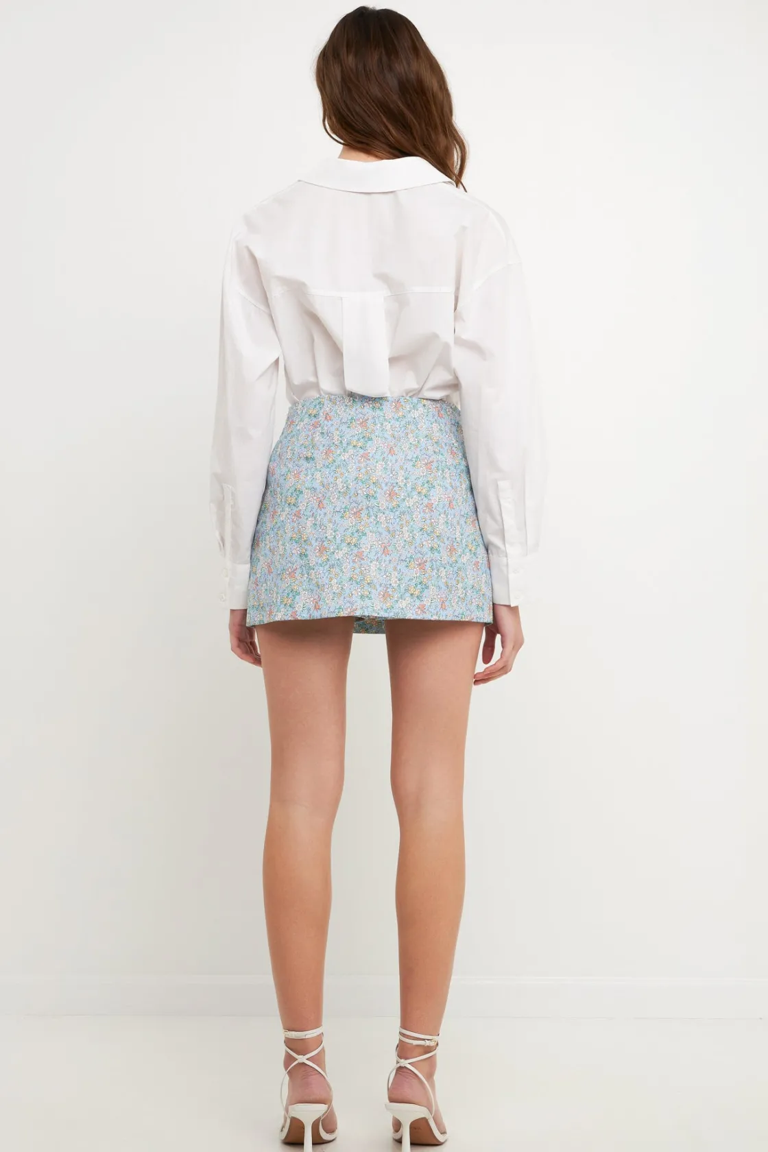 endless_rose__floral_cut__2.webp ENDLESS ROSE Shorts & Skorts | Tops*- Floral Cut Detail Mini Skort