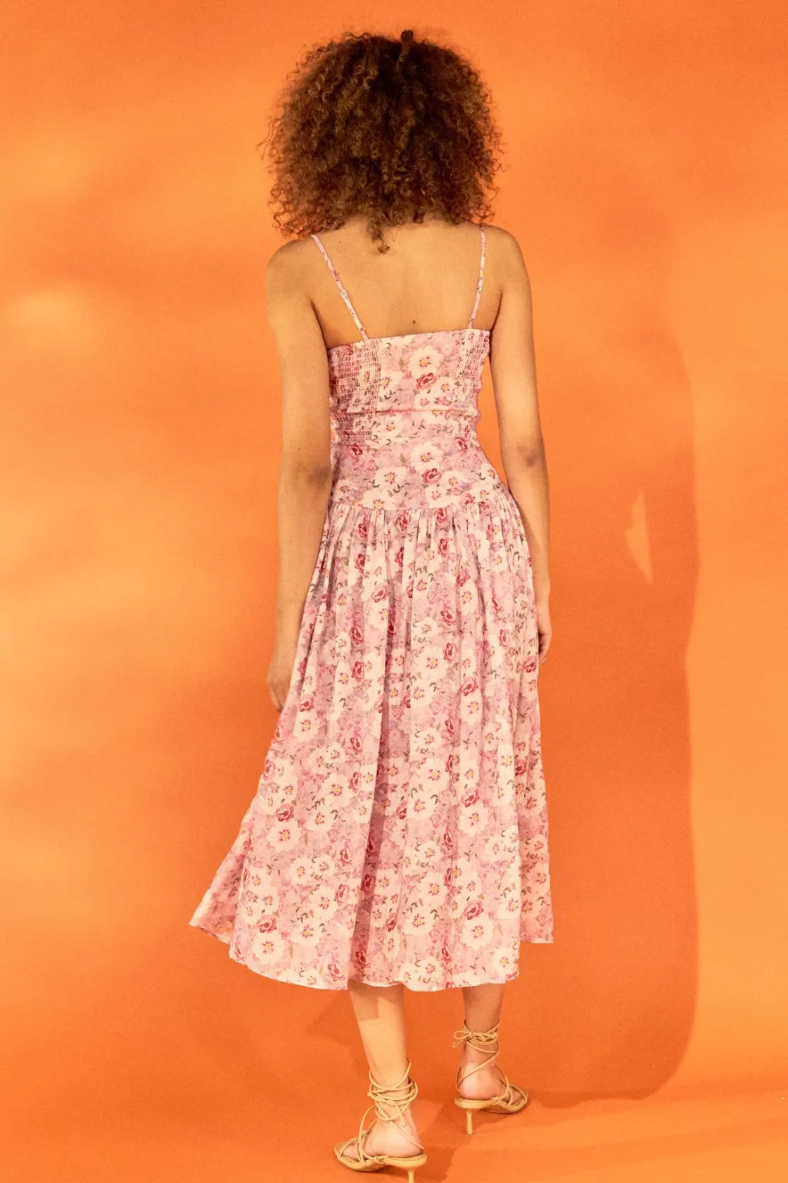 endless_rose__floral_drop_2.webp ENDLESS ROSE Tops*- Floral Drop Waist Maxi Dress PINKMULTI
