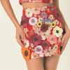 ENDLESS ROSE Matching Sets | Skirts*- Floral Embroide Skirt RED