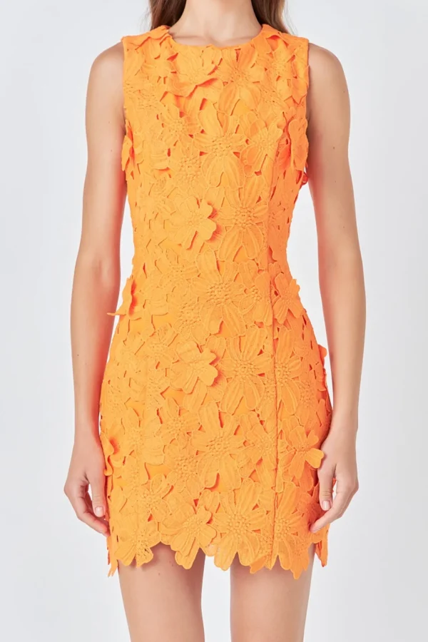 ENDLESS ROSE Floral Dresses | Tops*- Floral Embroidered Mini Dress