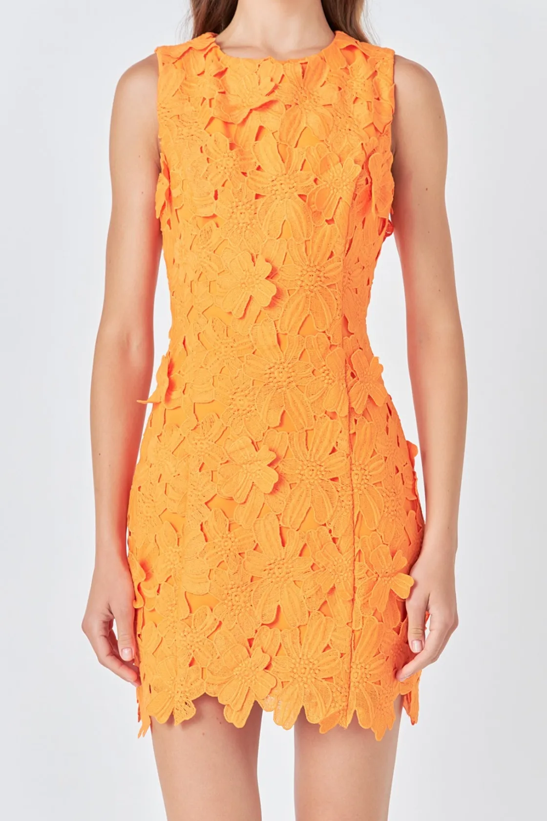endless_rose__floral_embr_0-7.webp ENDLESS ROSE Floral Dresses | Tops*- Floral Embroidered Mini Dress