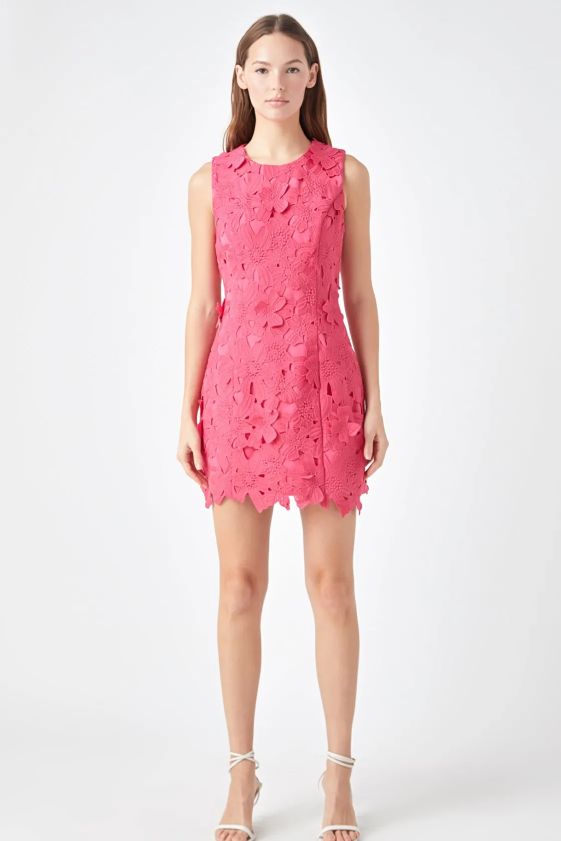 endless_rose__floral_embr_4-1.webp ENDLESS ROSE Floral Dresses | Tops*- Floral Embroidered Mini Dress